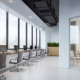 Modern office interior. Co working space