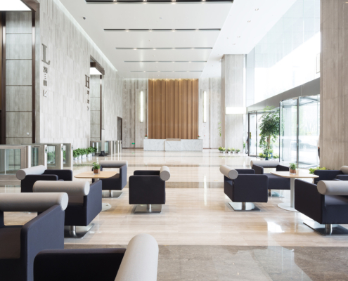 interior of modern entrance hall