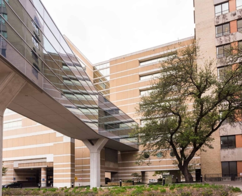 Modern Office Building With A Skywalk